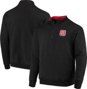COLOSSEUM Men's Colosseum Black NC State Wolfpack Tortugas Logo Quarter-Zip Jacket