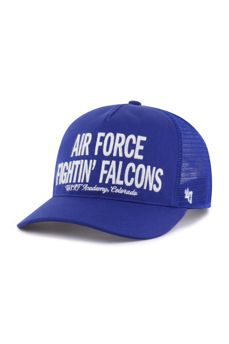 Men's '47 Royal Air Force Falcons Contemporary Hitch Trucker Adjustable Hat, Main, color, Royal