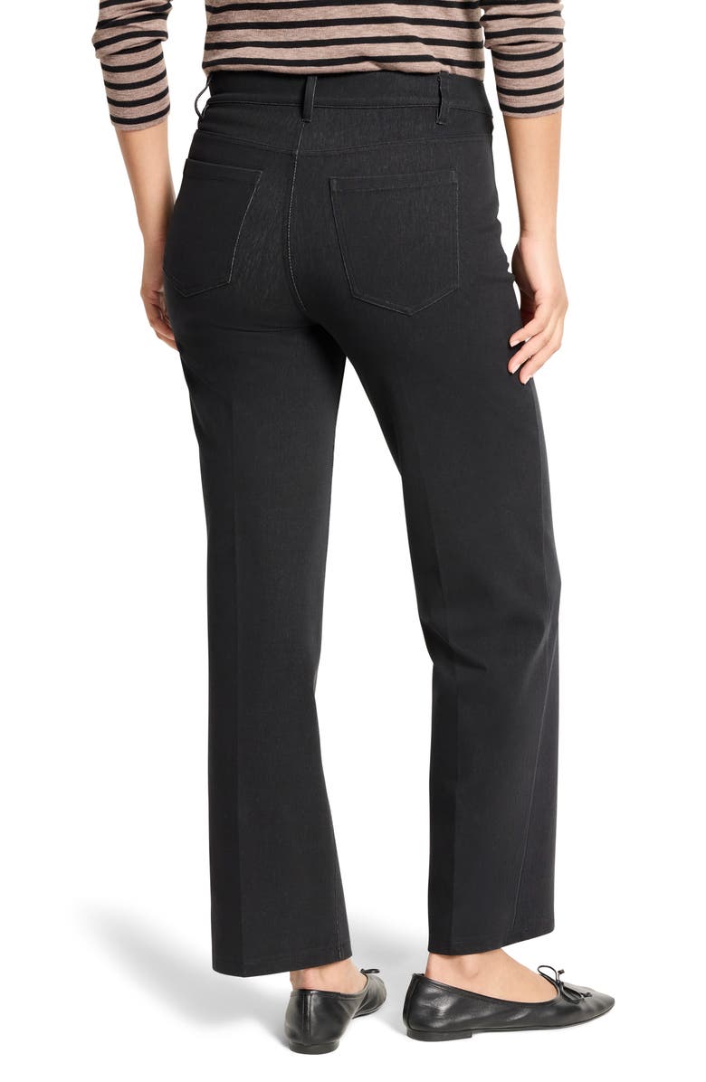 NIC+ZOE Recess Straight Ankle Knit Jeans, Alternate, color, Black Onyx