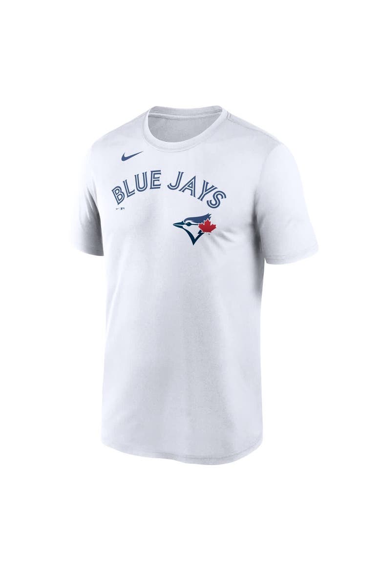 Men's Nike White Toronto Blue Jays New Legend Wordmark Dri-FIT T-Shirt, Alternate, color, White