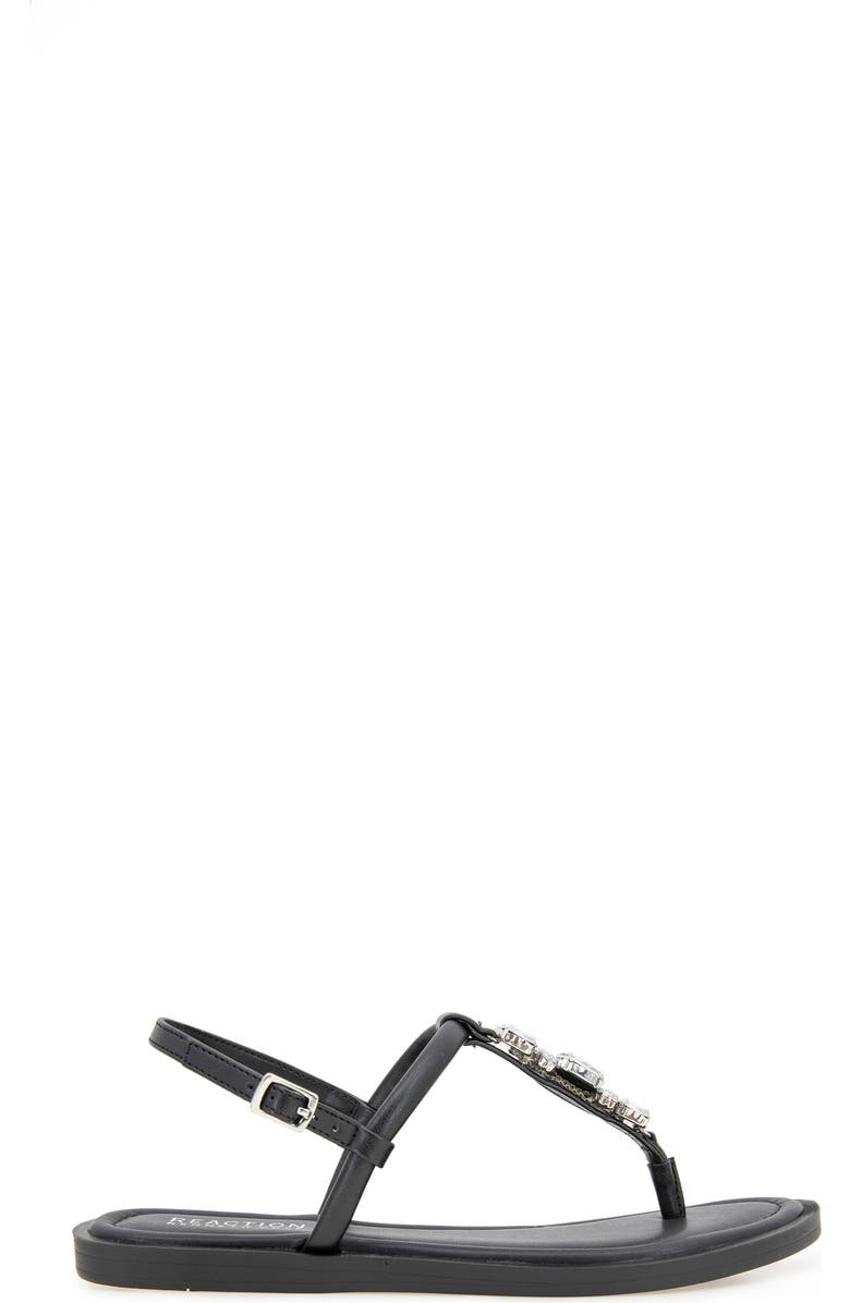 Reaction Kenneth Cole Sera T-Strap Sandal, Alternate, color, Black