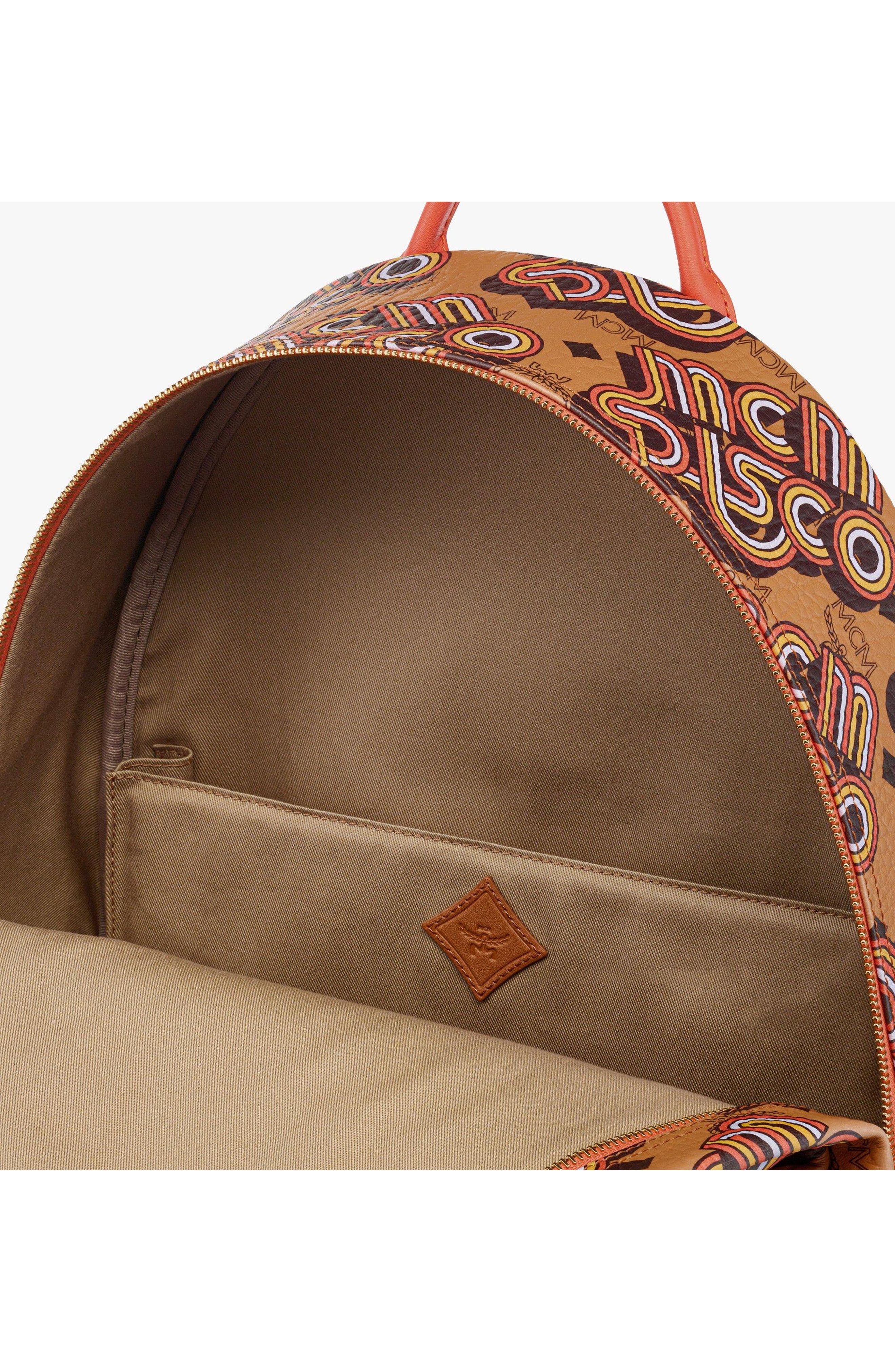 Medium Stark Backpack in Disco Visetos, Alternate, color, Brown