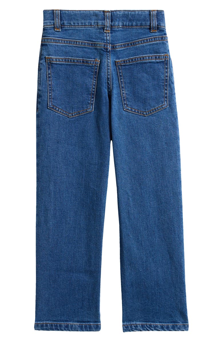 Mini Boden Kids' Everyday Straight Stretch Cotton Jeans, Alternate, color, Mid Wash