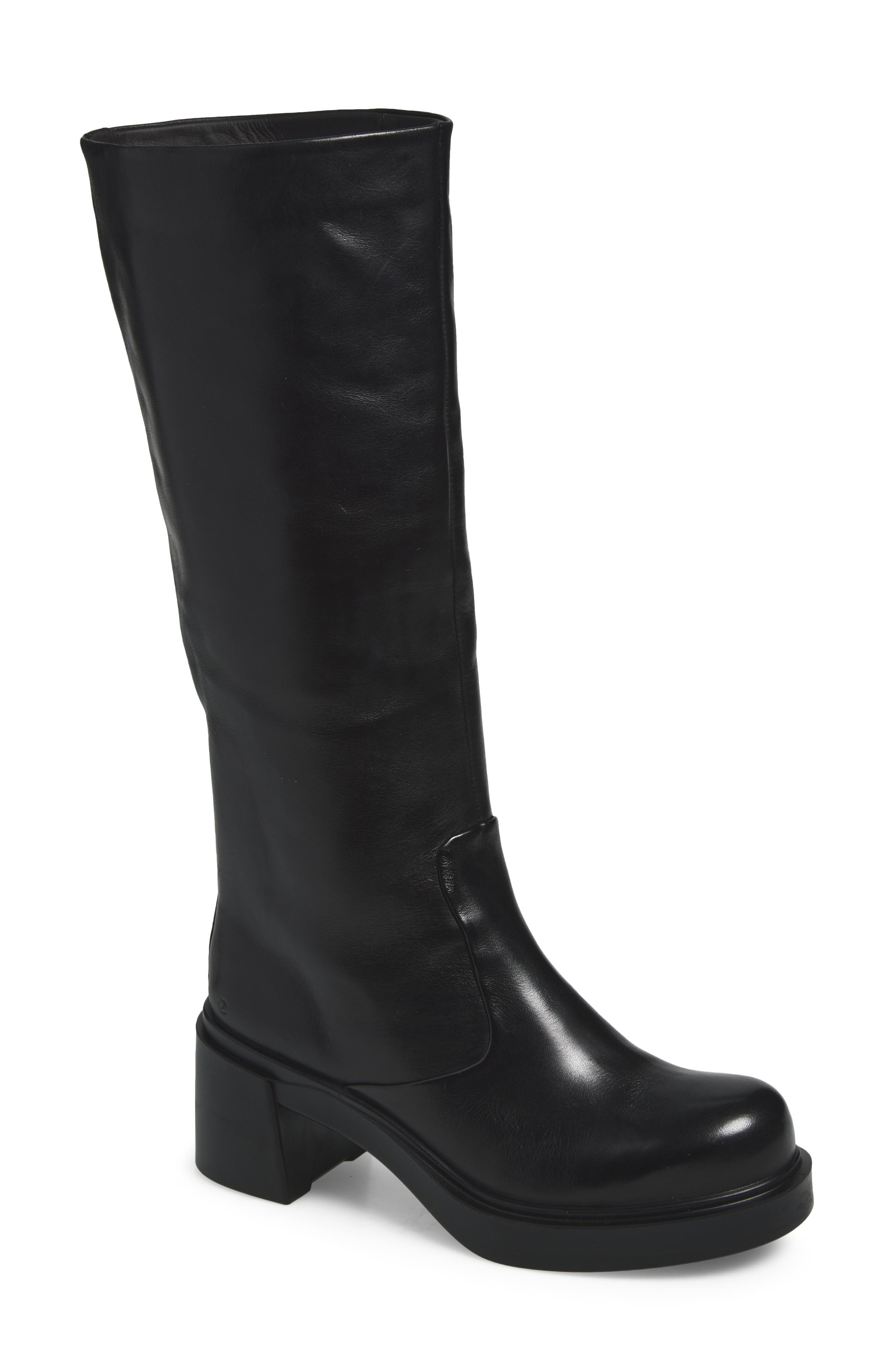 Ecco Metropole Seoul 45 Knee High Boot In Black