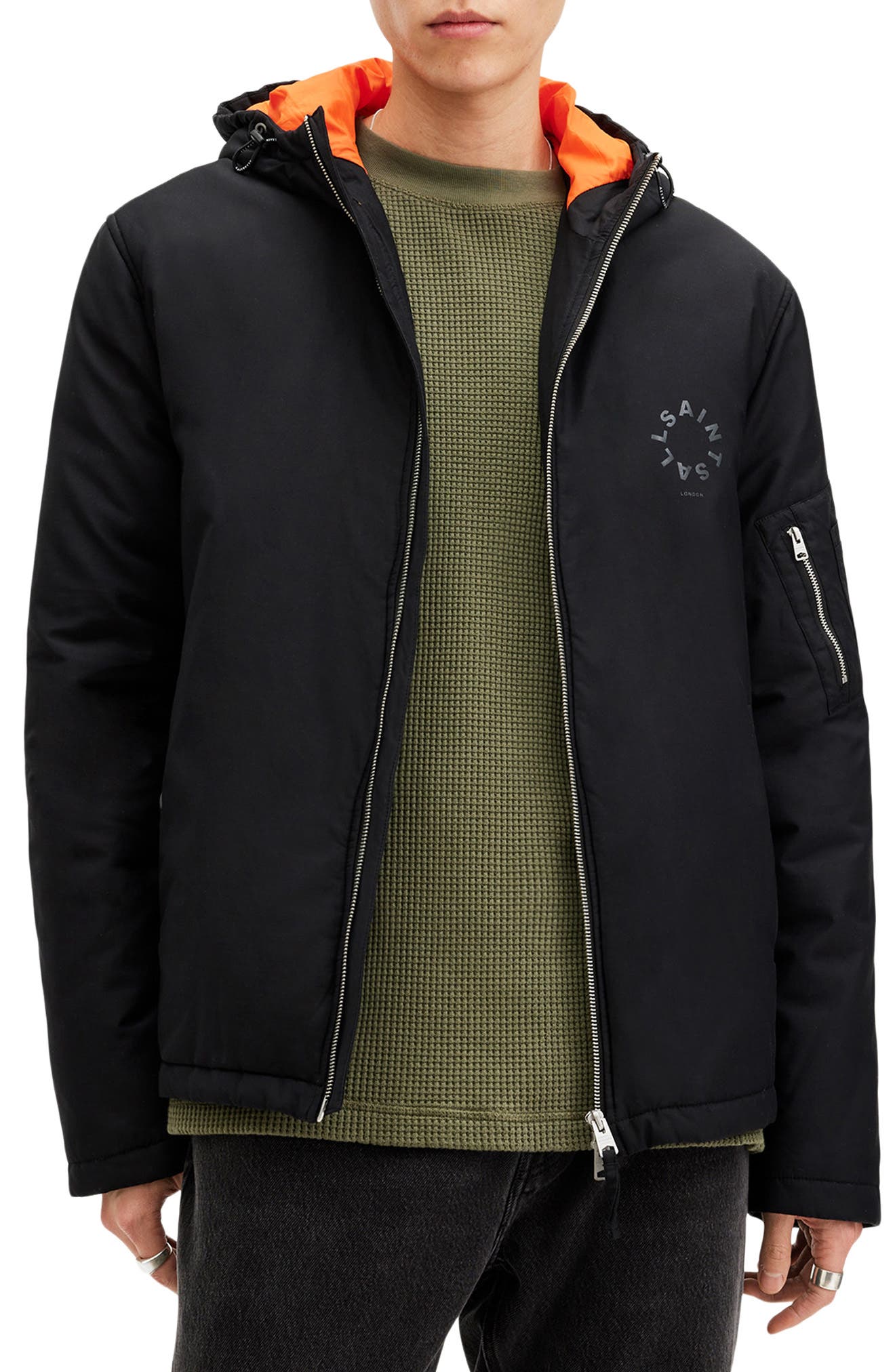 AllSaints Rockpile Cotton Blend Jacket