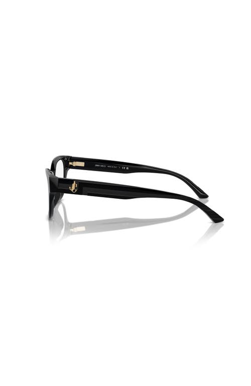 Jimmy Choo 54mm Cat Eye Optical Glasses In Black