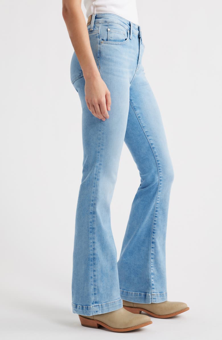 Mavi Jeans Sydney Stretch Flare Jeans, Alternate, color, Light Blue Feather Blue