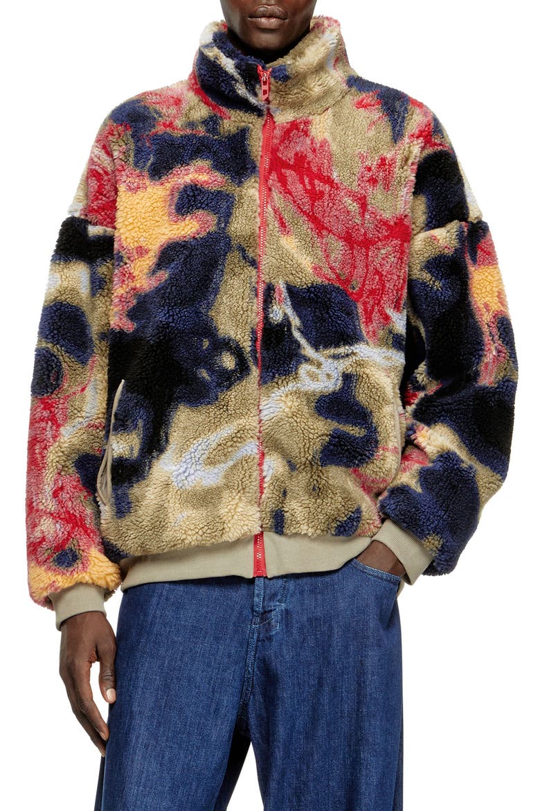 S-Luke Fleece Jacket, Main, color, GOLD