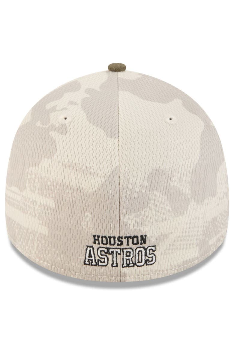 Men's New Era Light Beige/Olive Houston Astros 2025 Armed Forces Day 39THIRTY Flex Hat, Alternate, color, Light Beige