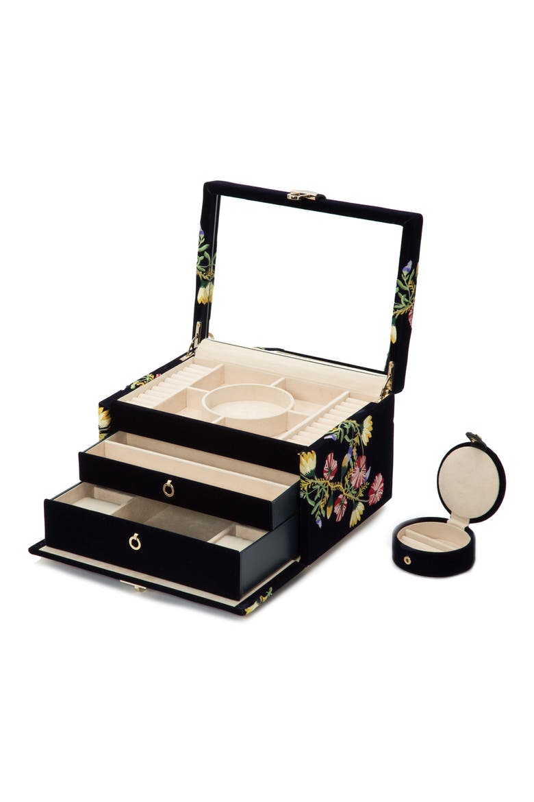 Zoe Medium Jewelry Box, Alternate, color, INDIGO
