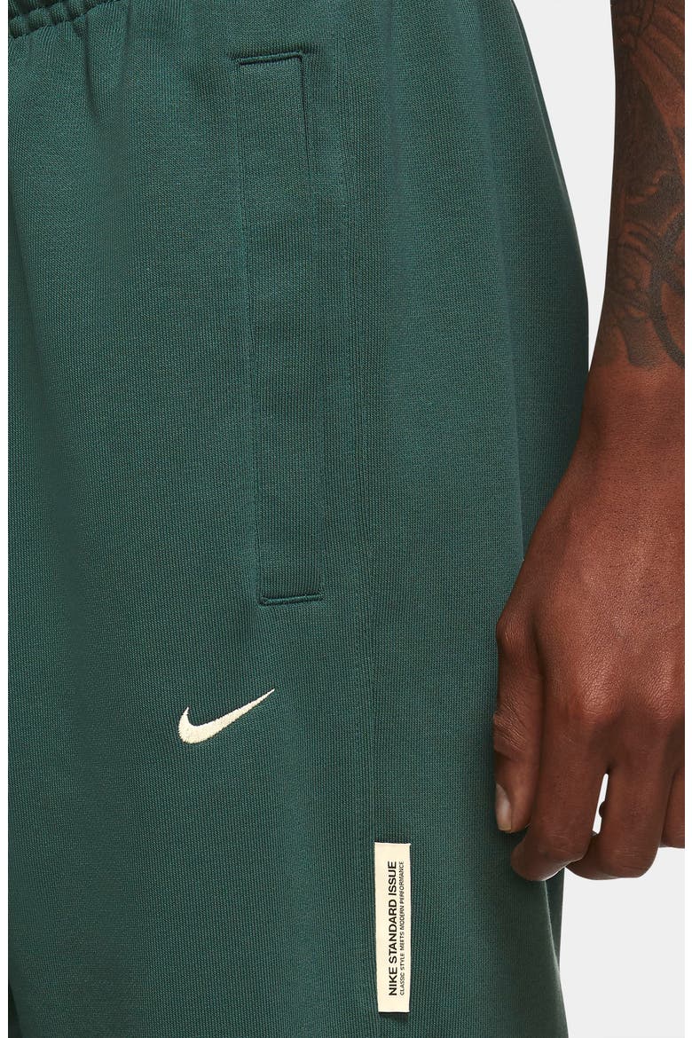 Dri-FIT Standard Issue Basketball Pants, Alternate, color, NOBLE GREEN/ PALE IVORY