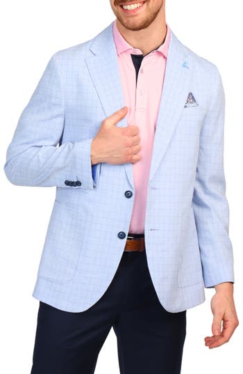 TAILORBYRD TAILORBYRD GRID CHECK PRINT MELANGÉ SPORT COAT 