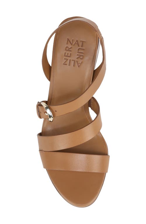 Naturalizer Veva Strappy Sandal In Saddle Tan Leather