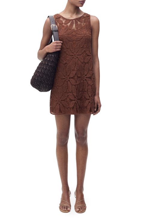 Open Back Crochet Tank Dress