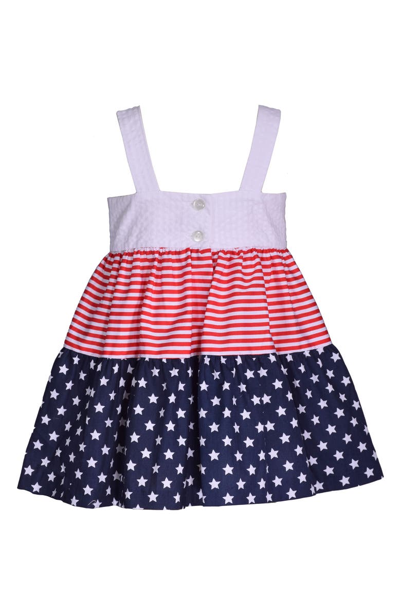 Iris & Ivy Kids' Americana Bow Shoulder Dress, Alternate, color, 