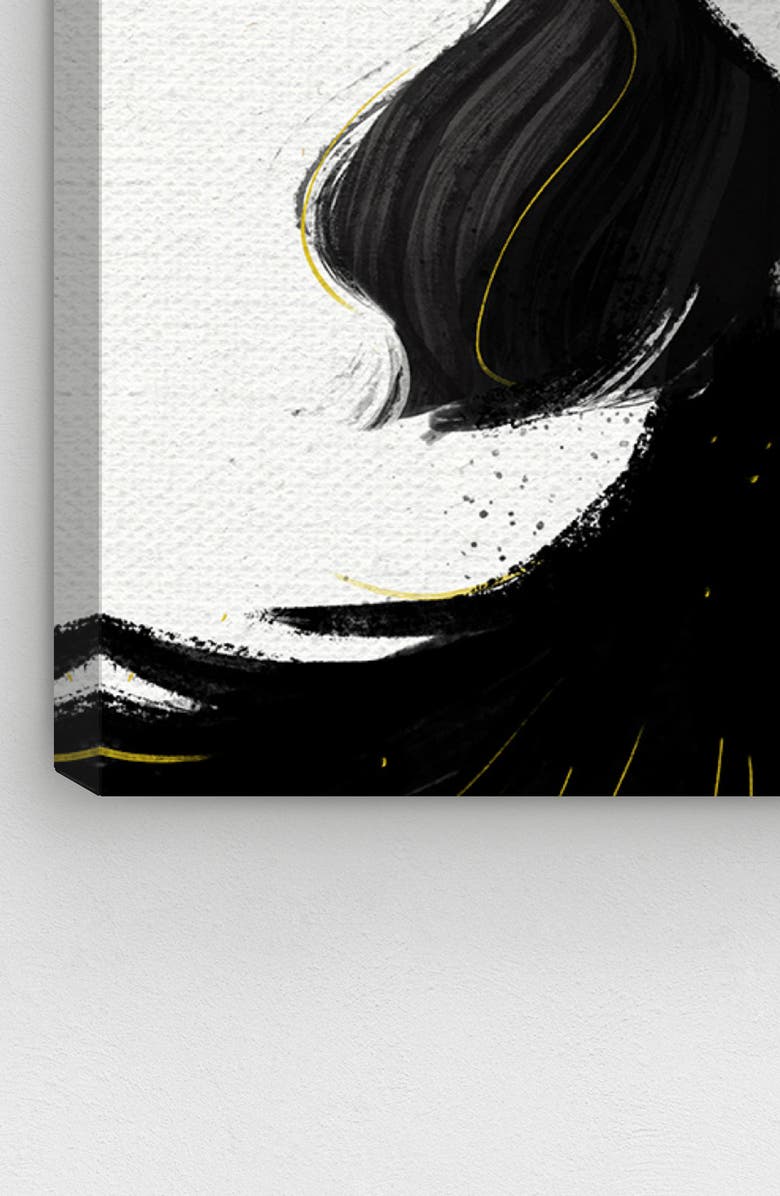 Oliver Gal Eyelash Petals Girl Canvas Wall Art, Alternate, color, 