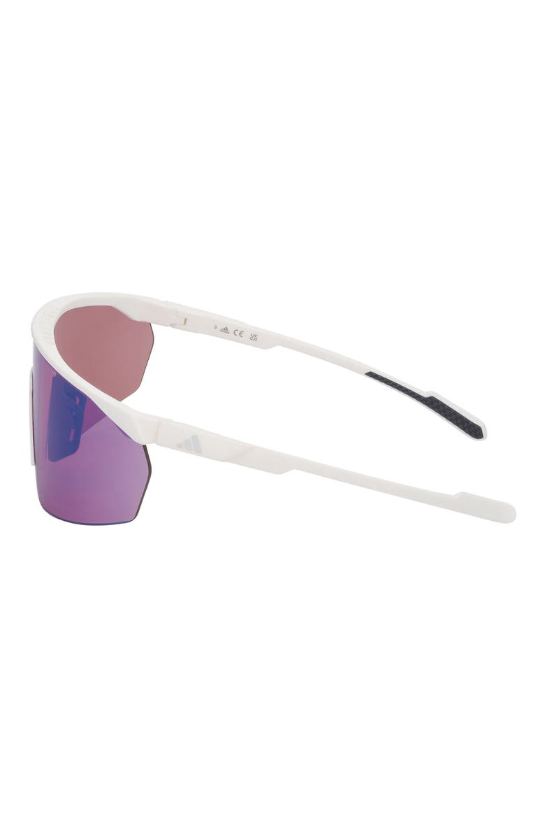 00mm Shield Sunglasses, Alternate, color, WHITE / MIRROR VIOLET