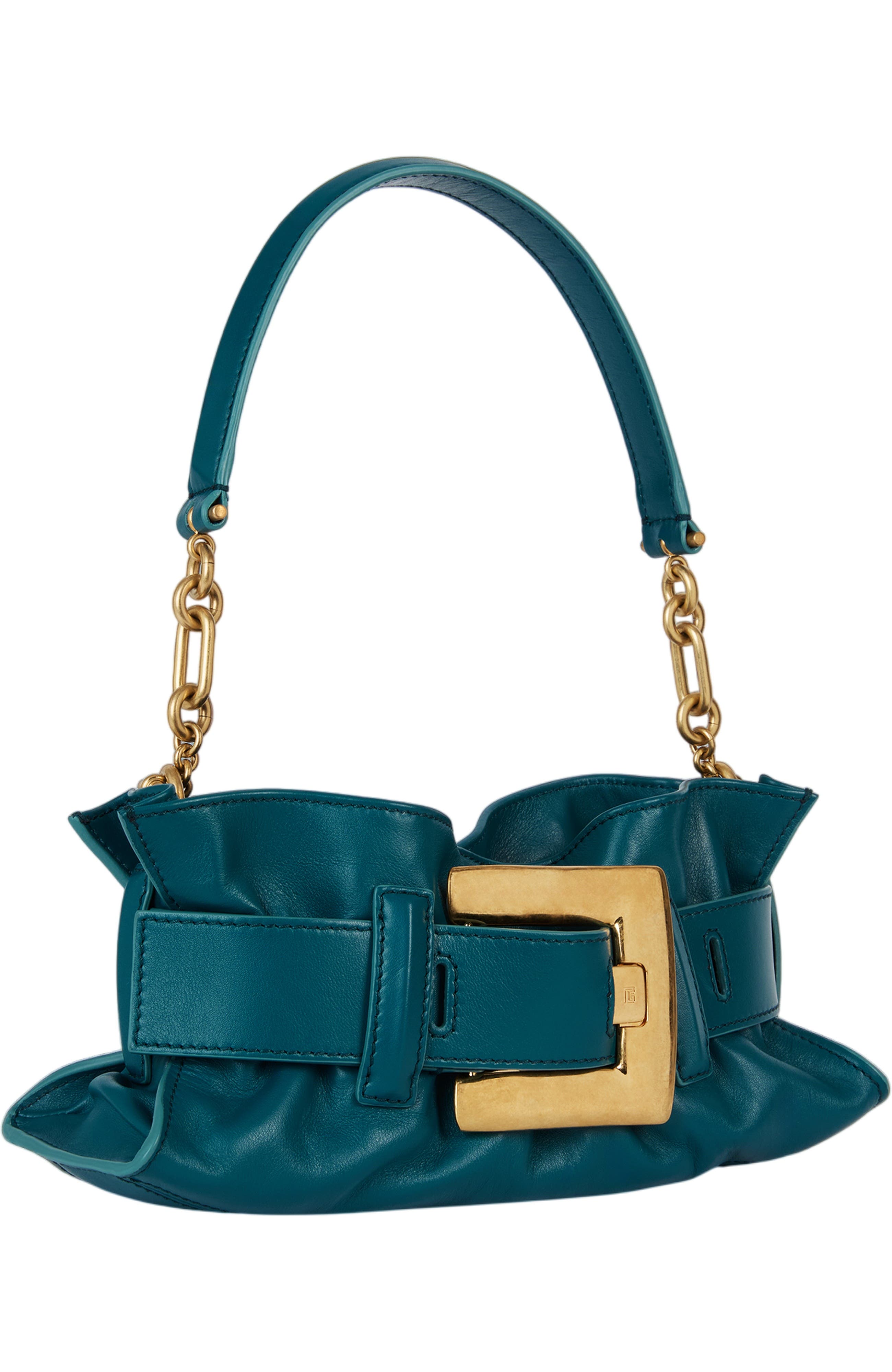 Mini Anthem bag in smooth leather, Alternate, color, blue