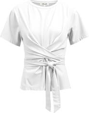 Diane von Furstenberg Teressa Twist Tie Front T-Shirt