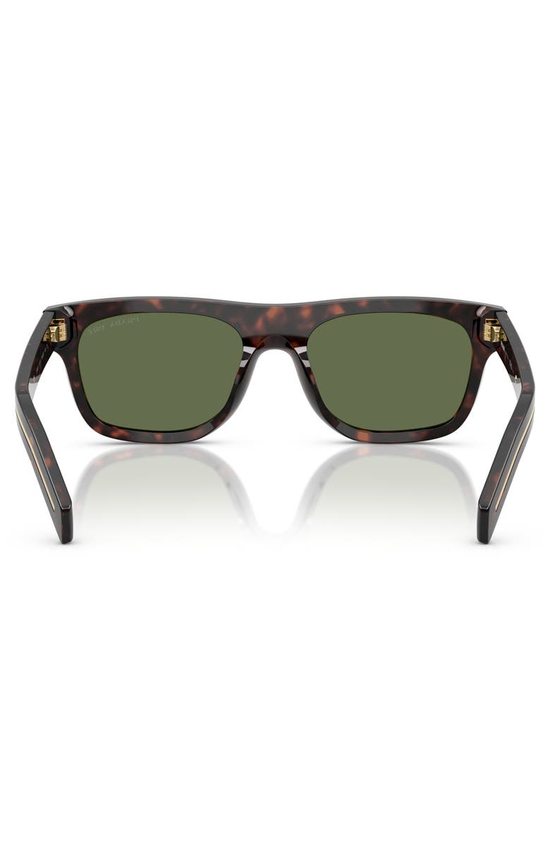 Prada 55mm Polarized Pillow Sunglasses, Alternate, color, Brown Tortoise