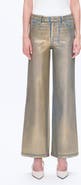 Bayeas Metallic High Waist Wide Leg Jeans