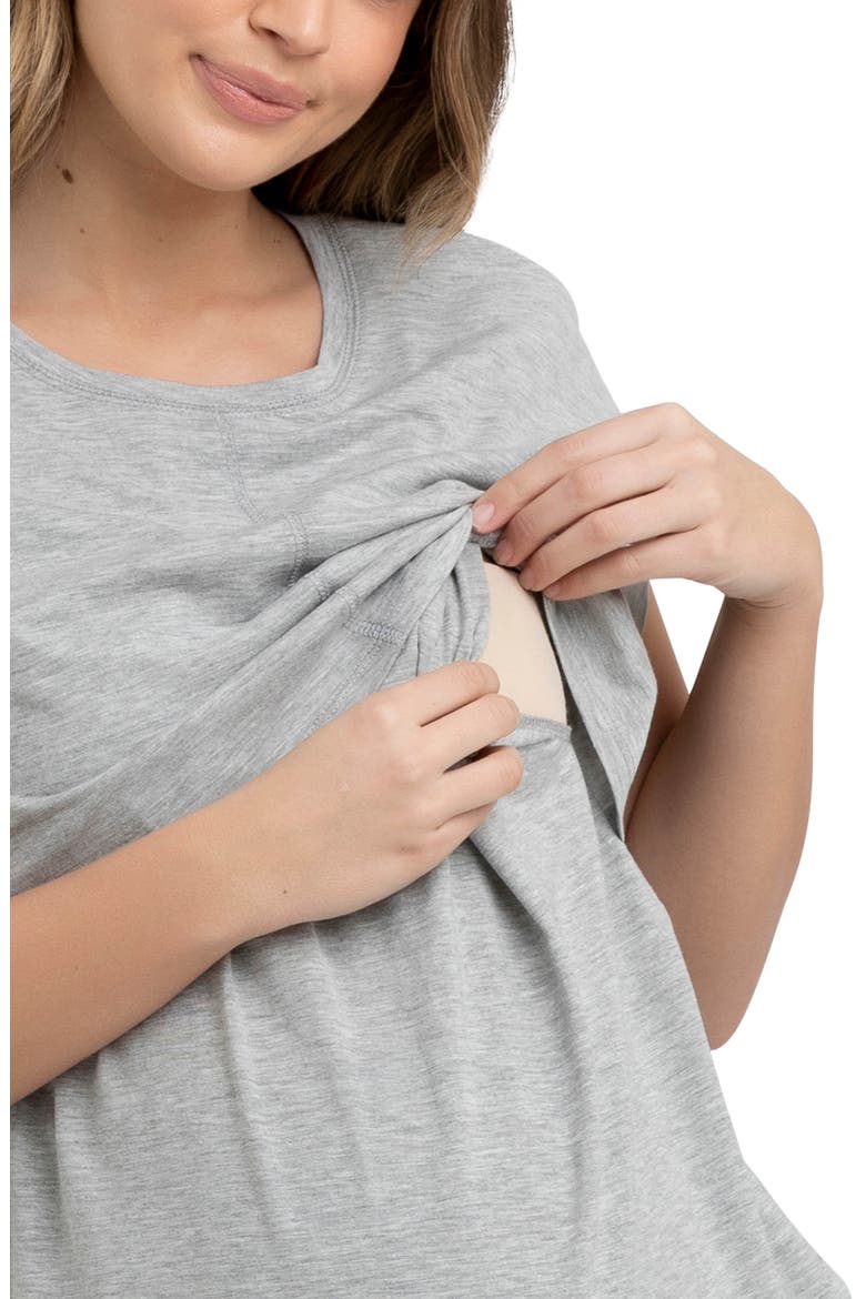 Richie Nursing Shirt, Alternate, color, GREY MARLE