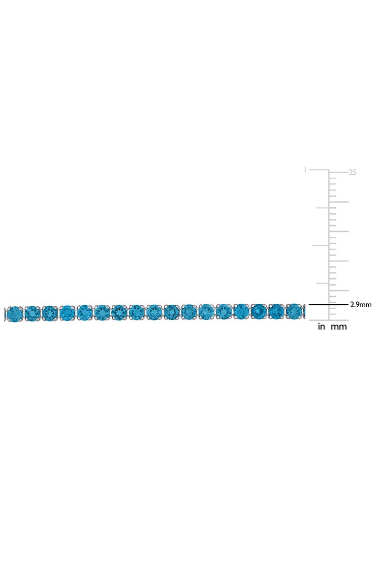 London Blue Topaz Tennis Bracelet, Alternate, color, BLUE