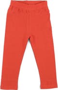 Leveret Girls Cotton Leggings, Solid Colors