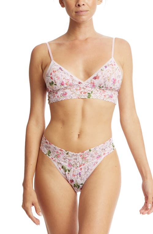 Hanky Panky Padded Lace Bralette In Multi