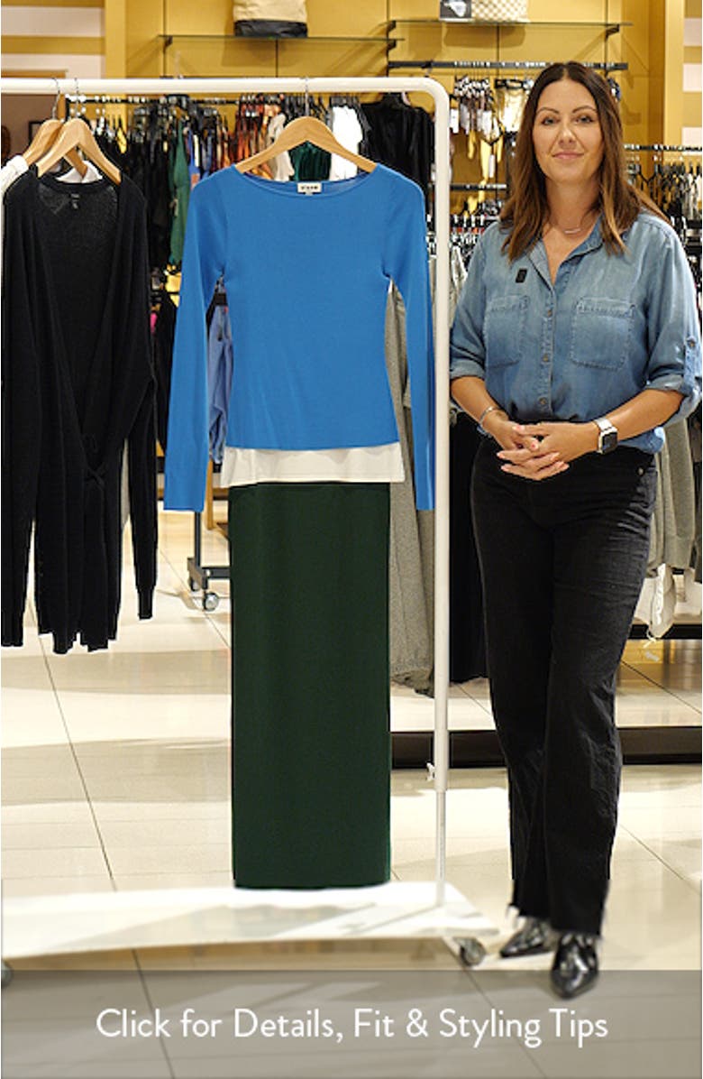 Carilo Colorblock Long Sleeve Dress, sales video thumbnail