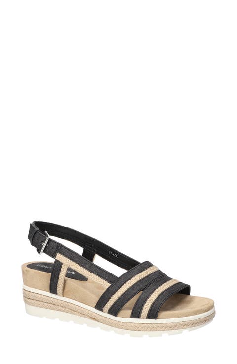 Mel Espadrille Slingback Platform Wedge Sandal (Women)