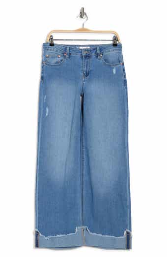 Madden Girl Cuffed Wide Leg Jeans