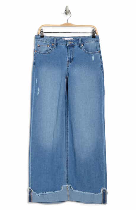 Madden Girl Cuffed Wide Leg Jeans