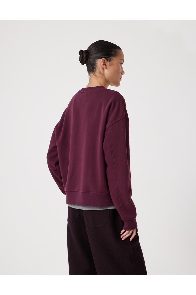 Après Ski Club Graphic Sweatshirt, Alternate, color, Dark Wine Red