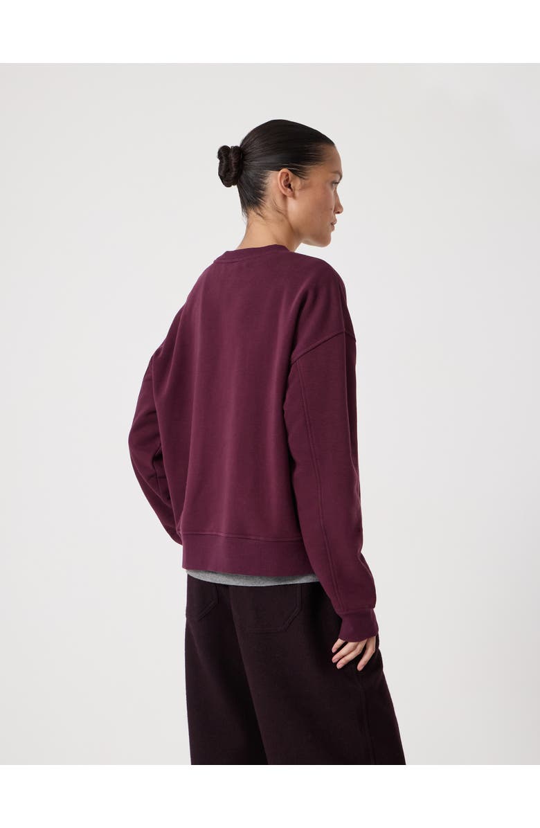 Hush Après Ski Club Graphic Sweatshirt, Alternate, color, Dark Wine Red