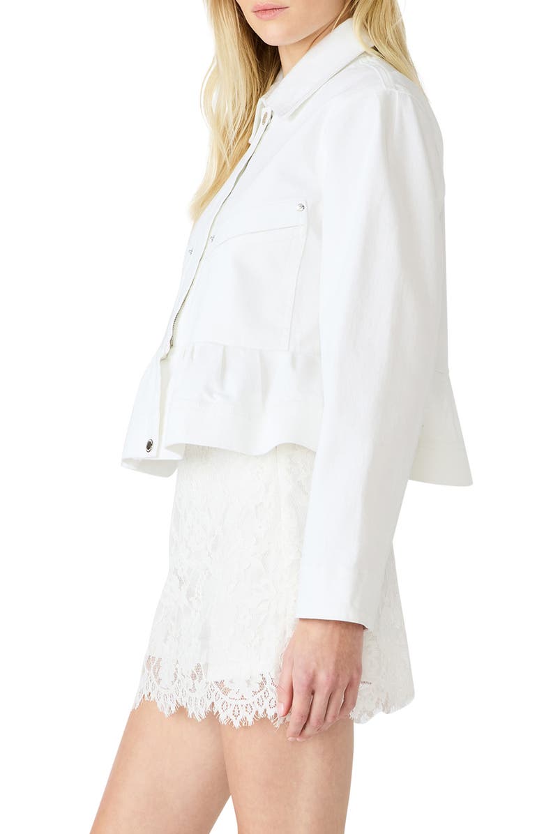 Steve Madden Sloan Peplum Jacket, Alternate, color, Antique