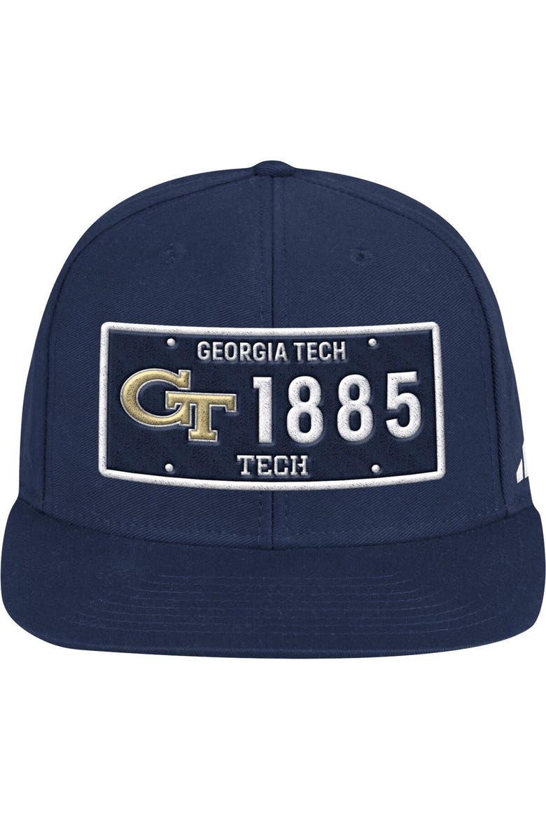 Men's adidas Navy Georgia Tech Yellow Jackets Established Snapback Hat, Main, color, Navy