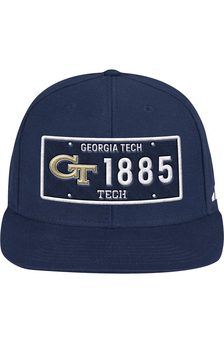 adidas Men's adidas Navy Georgia Tech Yellow Jackets Established Snapback Hat, Main, color, Navy
