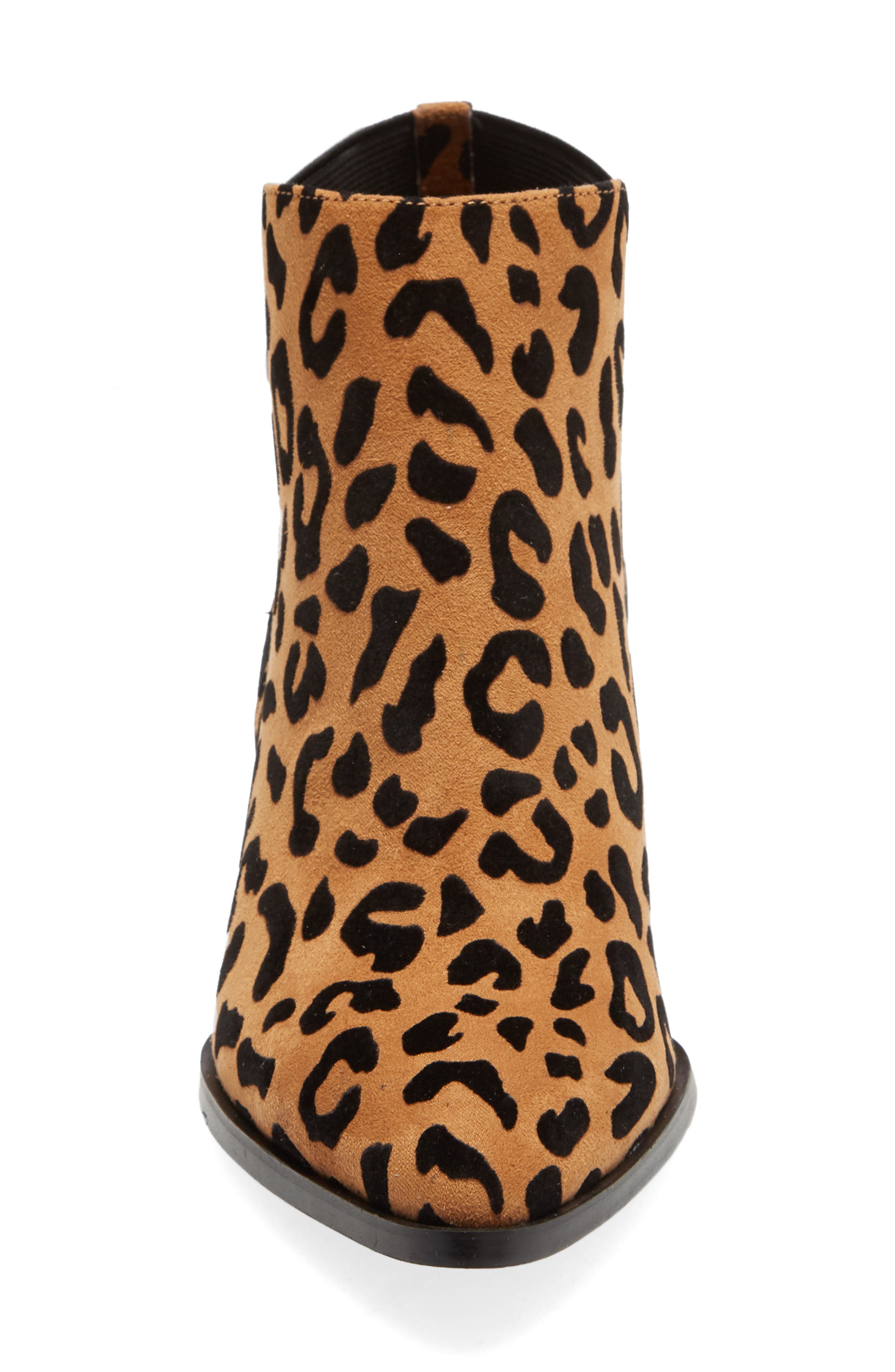 Finn Bootie, Alternate, color, TAN/ BLACK FAUX FUR