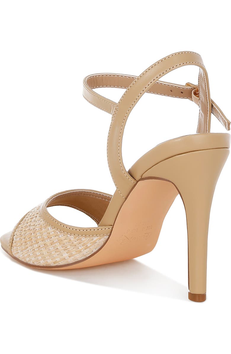 LONDON RAG Vilasta Raffia Stiletto Sandal, Alternate, color, Beige