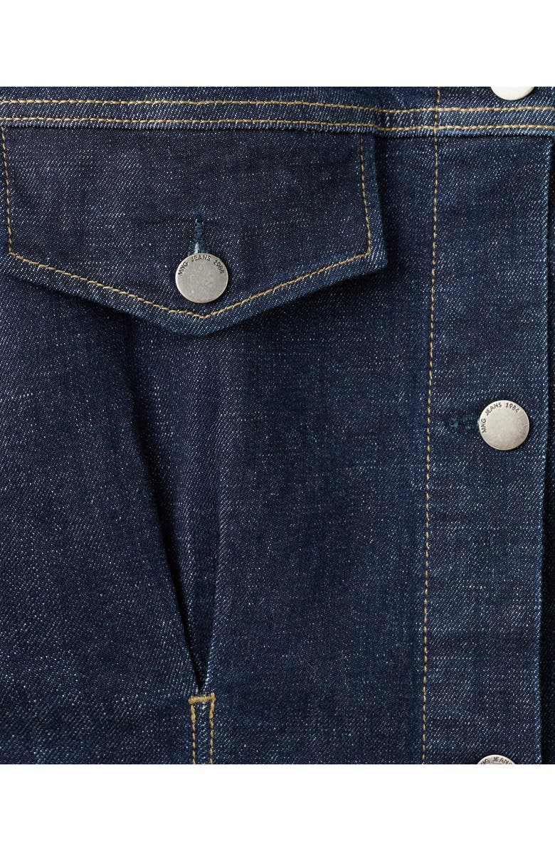 MANGO Denim Trucker Jacket, Alternate, color,