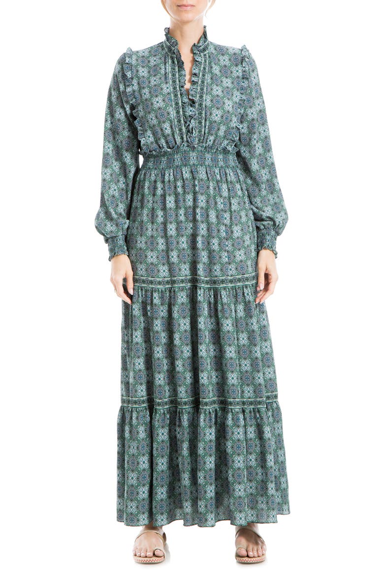 Tiered Long Sleeve Maxi Dress video