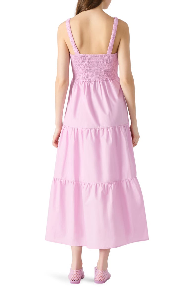 Steve Madden Eliora Tiered Cotton Sundress, Alternate, color, Pale Mauve