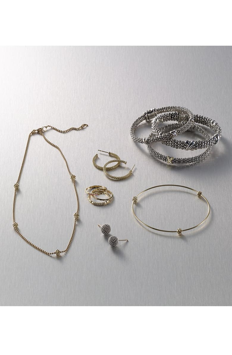 LAGOS Caviar Hoop Earrings, Alternate, color, Gold