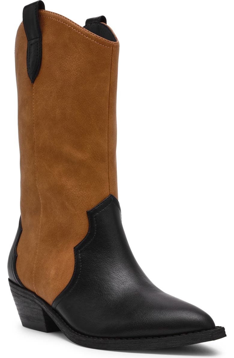 DV by Dolce Vita Korbella Western Boot, Main, color, Black Tan