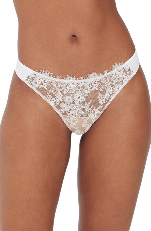 Entice Lace Front Thong
