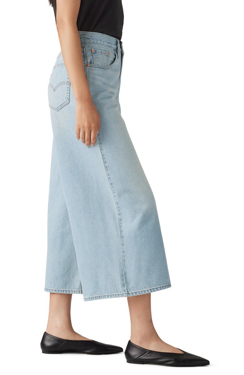 Levi's<sup>®</sup> XL High Waist Crop Culotte Jeans, Alternate, color, Pick Sides No Tack