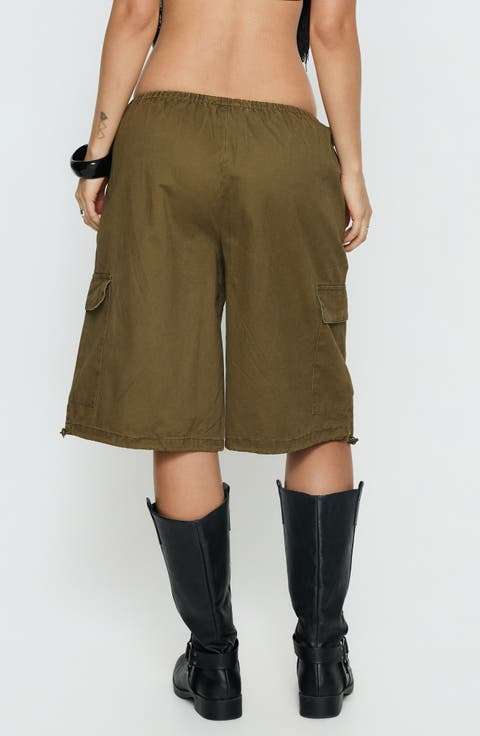 Allyza Baggy Low Rise Cargo Shorts