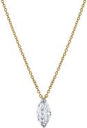 LuvMyJewelry Marquise Muse 14K Gold Lab Grown Diamond Necklace - 1 ct