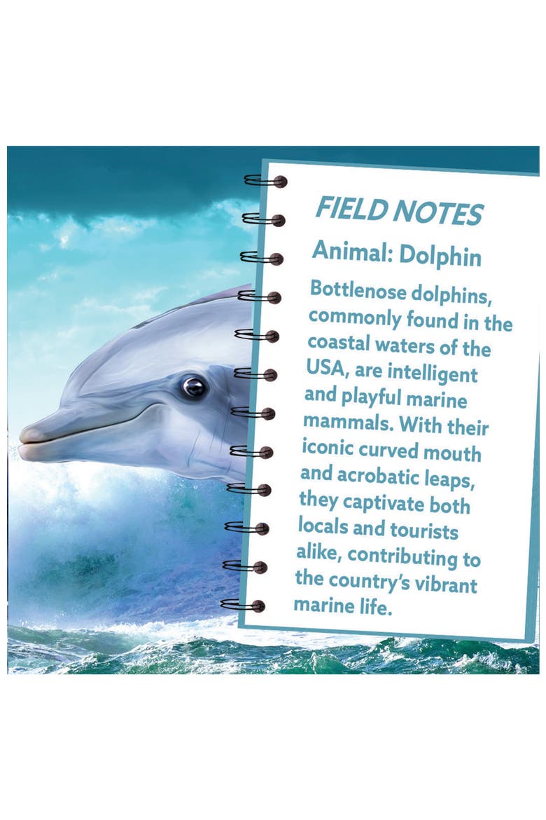 Dolphin 100 Piece Shaped Jigsaw Puzzle, Alternate, color, Multicolor